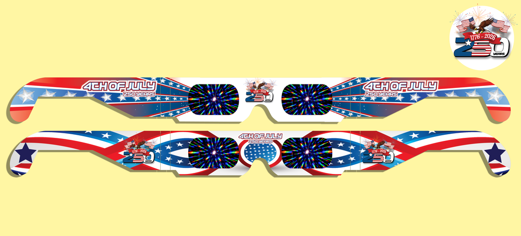 250th Anniversary 3D Fireworks Glasses