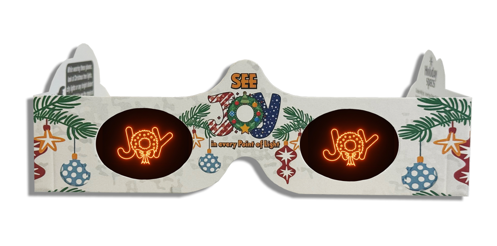 "JOY" Holiday Specs 3D Glasses