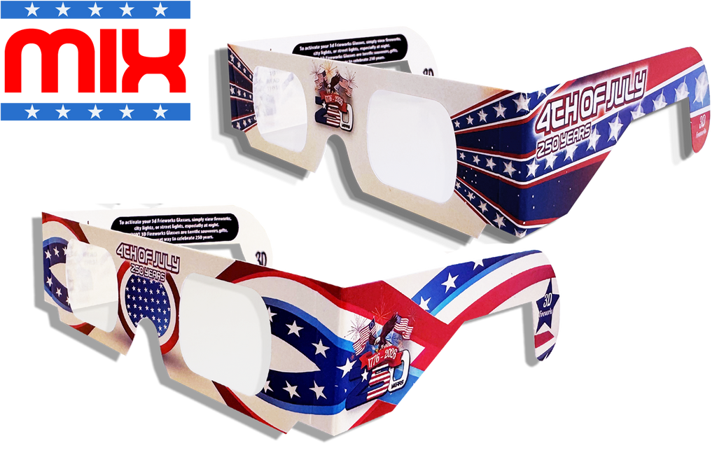 250th Anniversary 3D Fireworks Glasses