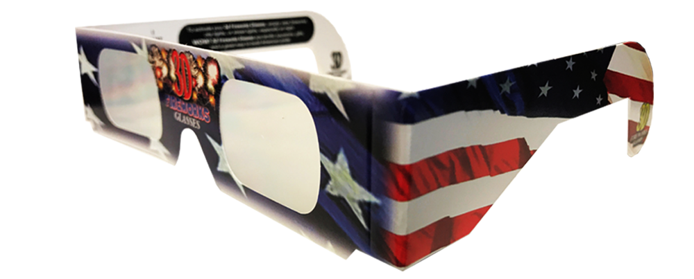 Patriotic Fireworks Glasses