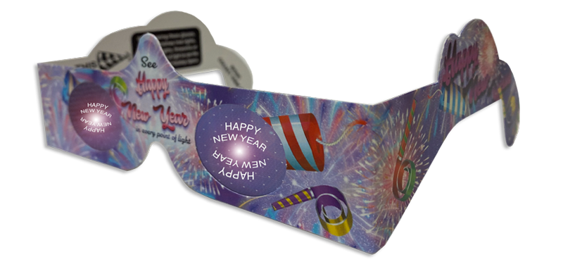 Happy New Year 3D Glasses