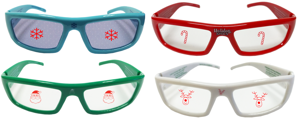 Holiday Specs Plastic Glasses MIX