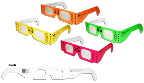 Assorted Neon Printed Glasses