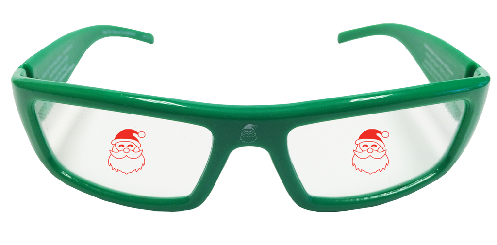 Holiday Specs Plastic Santa