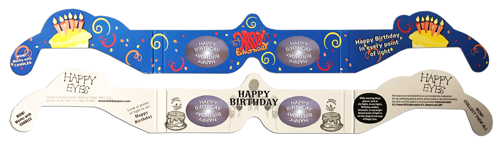 Happy Birthday 3D Glasses