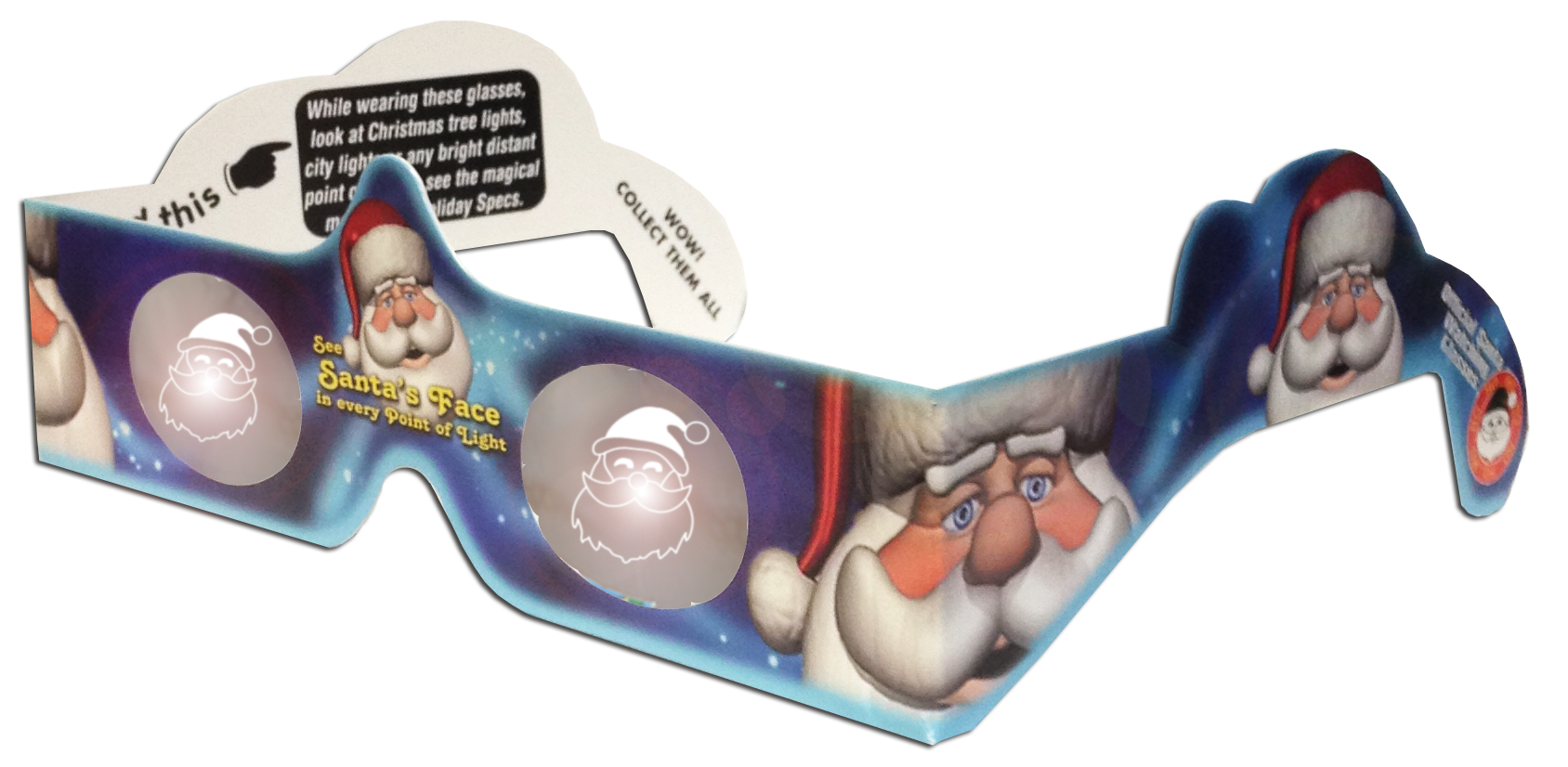 Santa Spectacles Santa 3D Glasses - www.holidayspecs.com
